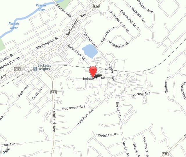 Location Map: 63 Industrial Rd Berkeley Heights, NJ 07922